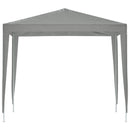 Party Tent 250 x 250 x 240 cm Lysegrå PE og stål