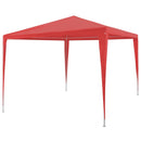 Party Tent Rød 300 x 300 x 255 cm PE og stål