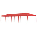 Party Tent Rød 1200 x 300 x 255 cm PE og stål