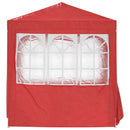 Party Tent Rød 200 x 200 x 240 cm PE og stål