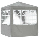 Party Tent Lysegrå 200 x 200 x 240 cm PE og stål