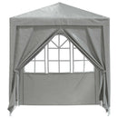 Party Tent Lysegrå 200 x 200 x 240 cm PE og stål