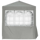 Party Tent Lysegrå 200 x 200 x 240 cm PE og stål