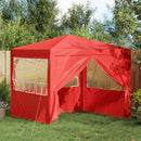 Party Tent Rød 250 x 250 x 240 cm PE og stål