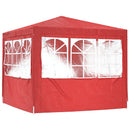 Party Tent Rød 250 x 250 x 240 cm PE og stål