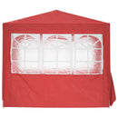 Party Tent Rød 250 x 250 x 240 cm PE og stål