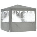 Party Tent Lysegrå 250 x 250 x 240 cm PE og stål