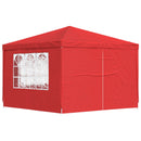 Party Tent 300 x 300 x 255 cm Rød PE og stål