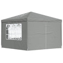 Party Tent 300 x 300 x 255 cm Lysegrå PE og stål