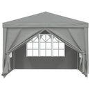 Party Tent 300 x 300 x 255 cm Lysegrå PE og stål