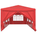 Party Tent 900 x 300 x 255 cm Rød PE og stål