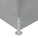 Party Tent 900 x 300 x 255 cm Lysegrå PE og stål