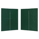 Festasidevæg 2 pcs Grøn 200 x 195 cm PE og stål