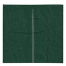 Festasidevæg 2 pcs Grøn 200 x 195 cm PE og stål