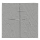 Festasidevæg 2 pcs Lysegrå 200 x 195 cm PE og stål