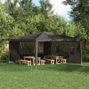 Festasidevæg 2 pcs 400 x 195 cm Antracit PE og stål