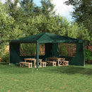Festasidevæg 2 pcs 400 x 195 cm Grøn PE og stål