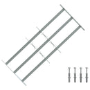 Sikkerhedsrist til vinduer med 3 tværstænger 3 stk. 630-1140 mm