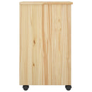 Rullende skab Brun 34 x 39 x 65,5 cm Massivt fyrretræ