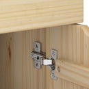 Rullende skab Brun 63,5 x 39 x 65,5 cm Massivt fyrretræ