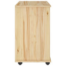 Rullende skab Brun 63,5 x 39 x 65,5 cm Massivt fyrretræ