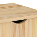 Rullende skab med hjul Brun 100 x 39 x 65,5 cm Massivt fyrretræ