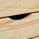 Rulleskab med skrivebord MOSS Klar lak 105,5 x 39 x 74,5 cm
