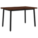 Dining table med live edge 120 x 80 x 75 cm Massivt Akacietræ