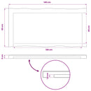 Rektangulært Bordplade 140 x 60 x 3,2 cm Rektangulær