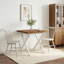 Dining table med live edge 70 x 70 x 75 cm Massivt Akacietræ