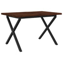 Dining table med live edge 120 x 80 x 75 cm Massivt Akacietræ