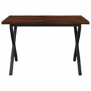 Dining table med live edge 120 x 80 x 75 cm Massivt Akacietræ