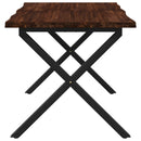 Dining table med live edge 120 x 80 x 75 cm Massivt Akacietræ