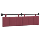 Hængende sengegavl Vinrød Stof