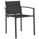 Have møbel sæt 3 pcs Sort og Anthracit 80 x 80 x 73 cm