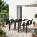 Have møbel sæt 5 pcs Sort og Anthracit 160 x 80 x 73 cm