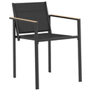 Have møbel sæt 3 pcs Sort og Anthracit 80 x 80 x 73 cm