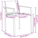 Have møbel sæt 5 pcs Sort og Anthracit 140 x 70 x 73 cm
