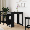 Barbord med skuffe Sort eg 102 x 70 x 103,5 cm Konstrueret træ