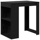 Barbord med skuffe Sort eg 102 x 70 x 103,5 cm Konstrueret træ