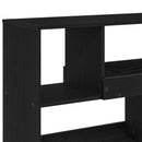 Boghylde Sort eg 100 x 33 x 94,5 cm Konstrueret træ