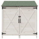 Have Skur Hvid 106 x 56 x 113,5 cm Massivt Fyrretræ