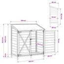 Have Skur Hvid 106 x 56 x 113,5 cm Massivt Fyrretræ