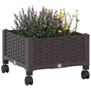 Havekrukke med hjul Brun 40 x 40 x 29 cm PP