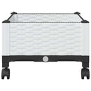 Havekrukke med hjul Hvid 40 x 40 x 33 cm PP