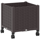 Havekrukke med hjul Brun 40 x 40 x 44 cm PP