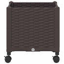 Havekrukke med hjul Brun 40 x 40 x 44 cm PP