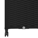 Haveplantekasse med espalier og hjul Sort 40 x 40 x 146 cm PP