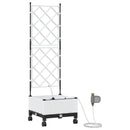 Havekrukke med vanding og hjul Hvid 40 x 40 x 132 cm PP