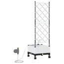 Havekrukke med vanding og hjul Hvid 40 x 40 x 132 cm PP